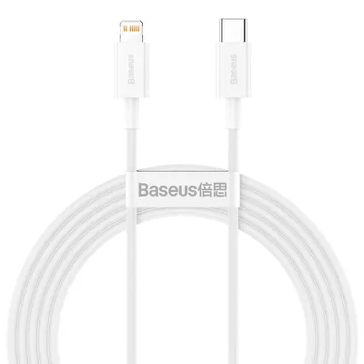Obrázek produktu pro Baseus rychlonabíjecí kabel USB-C na Lightning, 20W, PD, 2m (bílý)