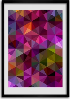 Produktbild von Bild - Bilderrahmen - 50 cm x 70 cm - MDF - Rahmen - Wandkunst Wellen Abstraktion