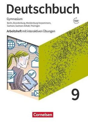 Immagine prodotto di Deutschbuch Gymnasium 9. Schuljahr. Berlin, Brandenburg, Mecklenburg-Vorpommern, Sachsen, Sachsen-Anhalt und Thüringen -  Arbeitsheft mit interaktiven Übungen