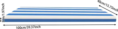 Immagine prodotto di Cuscino da esterno, materiale impermeabile, comfort e sostegno, blu