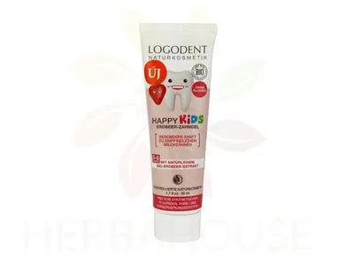 Obrázek produktu pro Logodent Český jahodový zubní gel - péče o zuby s přírodními složkami, 50 ml