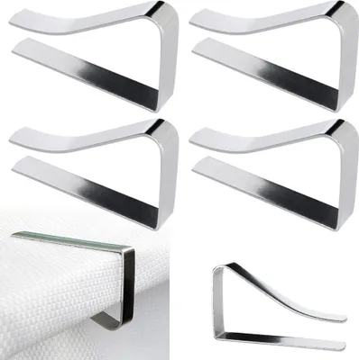 Image de Orion Pinces à nappes Porte-nappes en métal 4 pcs.