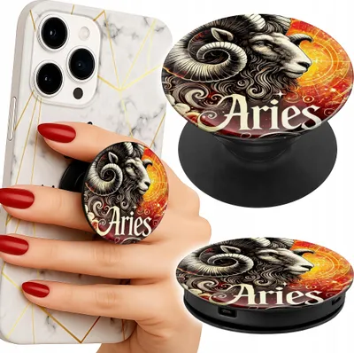Obrázok produktu pre Drziak na telefon Popsocket na prst / stojan - ZNAK ZODIAKU, KOZIOROŻEC