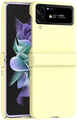 Produktbild von Für Samsung Galaxy Z Flip4 Dreiteiliges Macaron-Set Handyhülle Schutz Cover