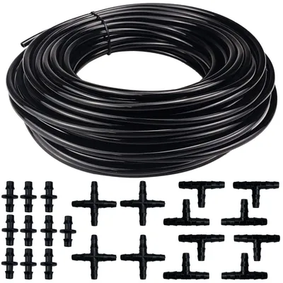 Bewässerungsschlauch 4/7 mm PVC 20 m mit 22 Verbindern