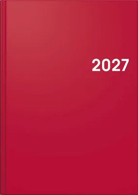 Produktbild von BRUNNEN 1079561017 Buchkalender Mod. 795 2027 A5, Kunststoff, rot