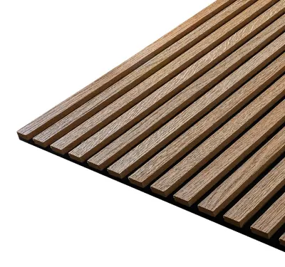 Obrázek produktu pro Akustický panel s dřevěnou dýhou - Imitace dub klasik | 260 x 56 cm