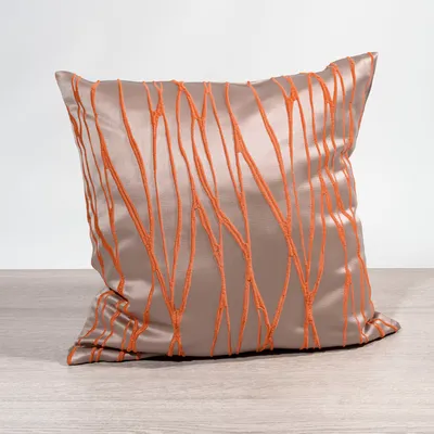 Produktbild von Kissen von Lysel - orange Obella 38x38, reines Polyester Dekokissen