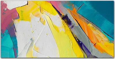 Produktbild von Coloray Bild aus Leinwand 100x50 Leinwand Dekoration - Napaćkana Farbe