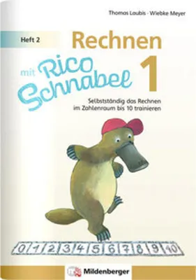 Obrázek produktu pro Rechnen mit Rico Schnabel Grade 1, Booklet 2 - Samostatné procvičování aritmetiky v oboru čísel do 10