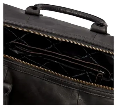 Produktbild von Leder Reisetasche Schwarz Portsmouth