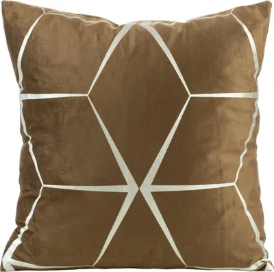 Image de EUROFIRANY | Taie d'oreiller - 45x45 cm - Marron - Velours
