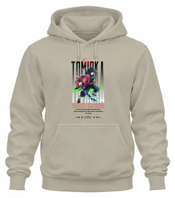 Productafbeelding van Giyu Tomioka, Demon Slayer, Water Hashira, Katana, Anime Cosplay, Uni Hoodie, Trui met capuchon, Naturel, XXL