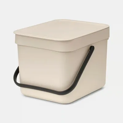 Produktbild von Brabantia Sort & Go, 6 l, Rechteckig, Recycelbarer Kunststoff, Beige, Manuell, Belgien