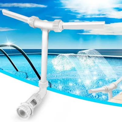 Image de Fontaine d'eau Dual Spray Fontaine cascade réglable avec adaptateur Aérateur
