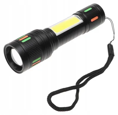 Zdjęcie produktu dla LATARKA Lampka LED COB Ładowana USB Akumulatorowa ZOOM 1431