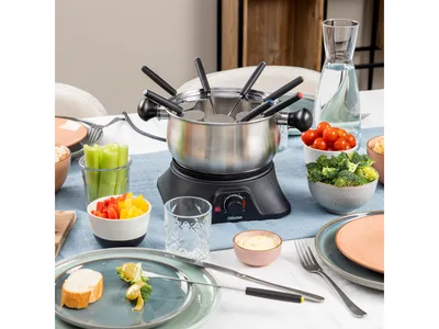Obrázok produktu pre Tristar FO-1106, 8 osôb, 1,3 L, Čierna, Nerezová oceľ, Kolo, Nerezová oceľ, Nerezová oceľ