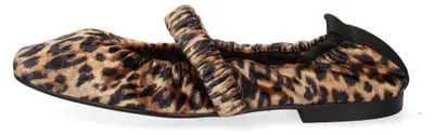 Immagine prodotto di Scarpa con tacco e motivo leopardato, realizzata in pelle di vitello, marca Marc Ellis