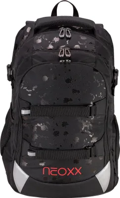 Produktbild von neoxx Schulrucksack mit Laptopfach Active Pro School Backpack Splash In Black schwarz