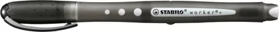 Produktbild von Tintenroller - STABILO worker+ colorful - medium - 10er Pack - schwarz