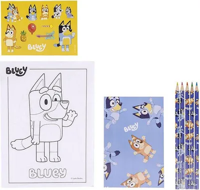 Produktbild von Cerda Group Bluey Farbbares Briefpapier-set Durchsichtig Durchsichtig One Size