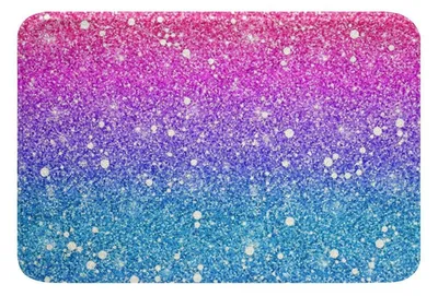 Immagine prodotto di Tappetini da bagno 40 x 60 cm, motivo sfumato arcobaleno, cielo stellato, morbidi, assorbenti, antiscivolo