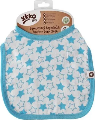 Produktbild von Lätzchen aus Bambus - Kleine Sterne Cyan