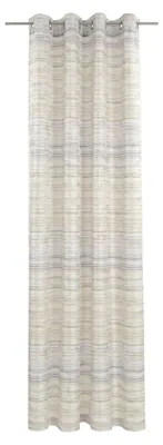 Gardinenschal mit Ösen, 245 x 146 cm, beige, 100% Polyester