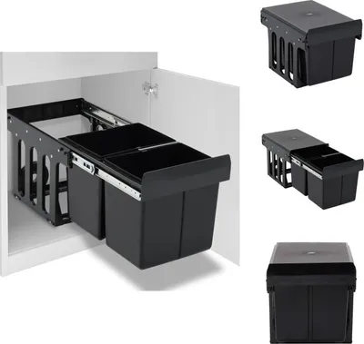 Produktbild von vidaXL Abfallsammler Soft-Close 36 L -  Mülltonnen & Abfalleimer