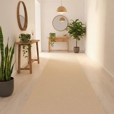 Produktbild von Steffensmeier Läufer Meddon XL Wohnbegleiter, Flur, strapazierfähig und pflegeleicht, Sand, Größe: 80x200 cm