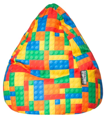 Produktbild von Magma Heimtex Sitting Point Sitzsack BeanBag BRICKS XL, 70x110 cm 220 l bunt; 30731 098