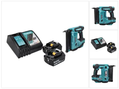 Immagine prodotto di Chiodatrice a batteria Makita DBN 500 RG, 15-50 mm, 18 V + 2x batterie 6,0 Ah + caricabatterie