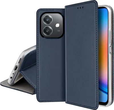 Obrázok produktu pre ETUI SKÓRZANE do OPPO A40 | A40M MAGNETYCZNE BOOK CASE TOKRA SZKŁO 9H