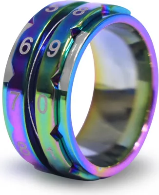 Produktbild von KnitPro Reihenzähler Ring Rainbow 9 -19,0mm