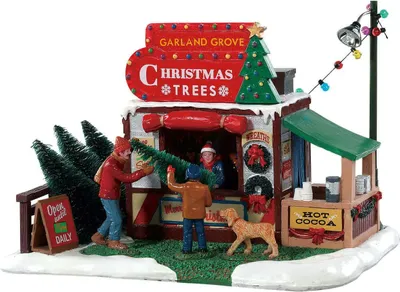 Productafbeelding van Kerstfiguur Garland grove tree lot LEMAX