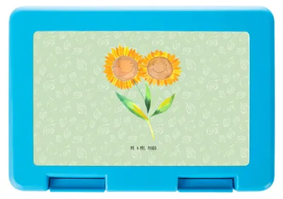 Produktbild von Mr. & Mrs. Panda Frühstücksdose Blume Sonnenblume - Blattgrün - Geschenk, Sonnenblumen, Freundin, Lunchbox, Vertrauen, Bentobox, Garten, Beste, Vorratsbehälter, Jausenbox
