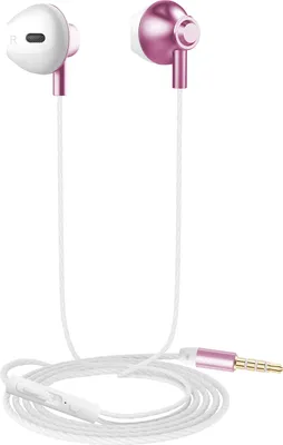 Image de Akashi, Casque filaire avec jack 3,5 mm et microphone intégré, rose