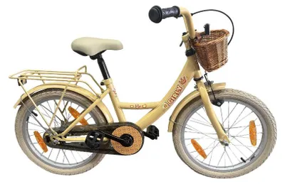 Image de Vélo pour enfants Bikefun Girly 18 pouces – avec panier et moyeu à frein – Or