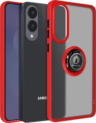 Produktbild von Avizar, Hulle Galaxy S25 Edge Magnetring Transluzent, Rot