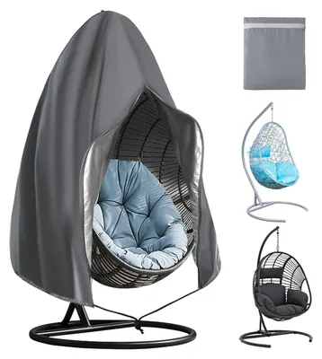 Produktbild von Hängesessel Abdeckung 190x115cm Swing Egg Chair Cover 210D Grau
