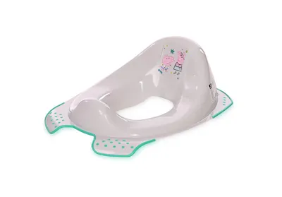 Image de Lorelli Rehausse WC BD Protection anti-éclaboussures forme ergonomique base antidérapante grise
