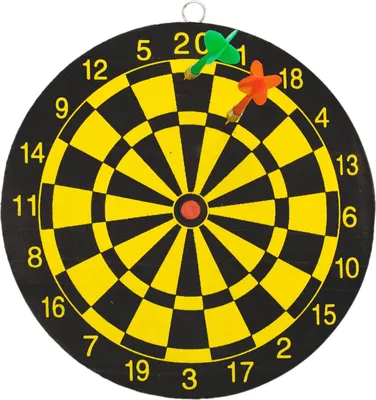 Produktbild von Dartspiel Dartscheibe mit zwei Dart Pfeilen Standard Dart und Zielscheibe