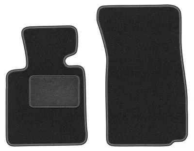 Immagine prodotto di Tappetini anteriori in moquette per BMW Z4 E86 2002-2008 (coupé) – 2 pezzi, grigio grafite, su misura – Wielganizator LUX