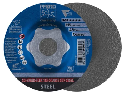 Produktbild von PFERD CC-GRIND grinding discs FLEX SGP STEEL, 11,5 cm, 10 Stück(e)