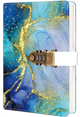 Produktbild von Tagebuch mit Schloss A5 Kunstleder nachfüllbar Augenschutzpapier 224 Seiten