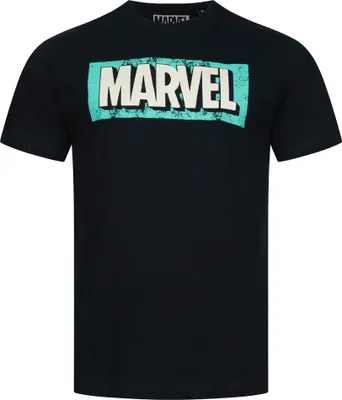 Produktbild von M|MARVEL Retro Logo Herren T-Shirt FBMTS750BLK