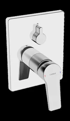 Immagine prodotto di HANSA HANSATWIST Mitigeur de bain et douche, kit de finition, encastré, rosace carrée, 89849083, 89849083