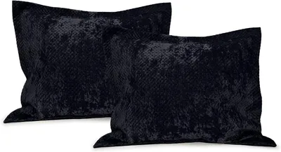 Produktbild von Sitzkissen Samtkissenbezug – schwarz 60 x 70 cm – 2er-Set
