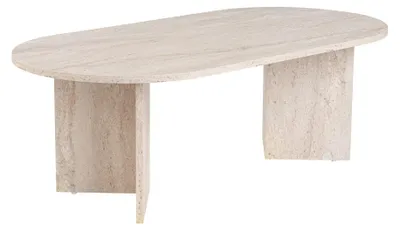 Produktbild von Eleganter Couchtisch in Travertinfarbe 119 x 60 cm