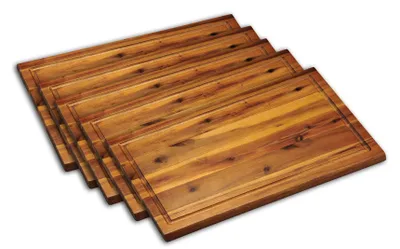 Produktbild von Kesper 28181 | 5 er Set Schneide- und Servierbrett aus Akazie, Akazienholz, Braun, 40 x 26 x 1.5 cm